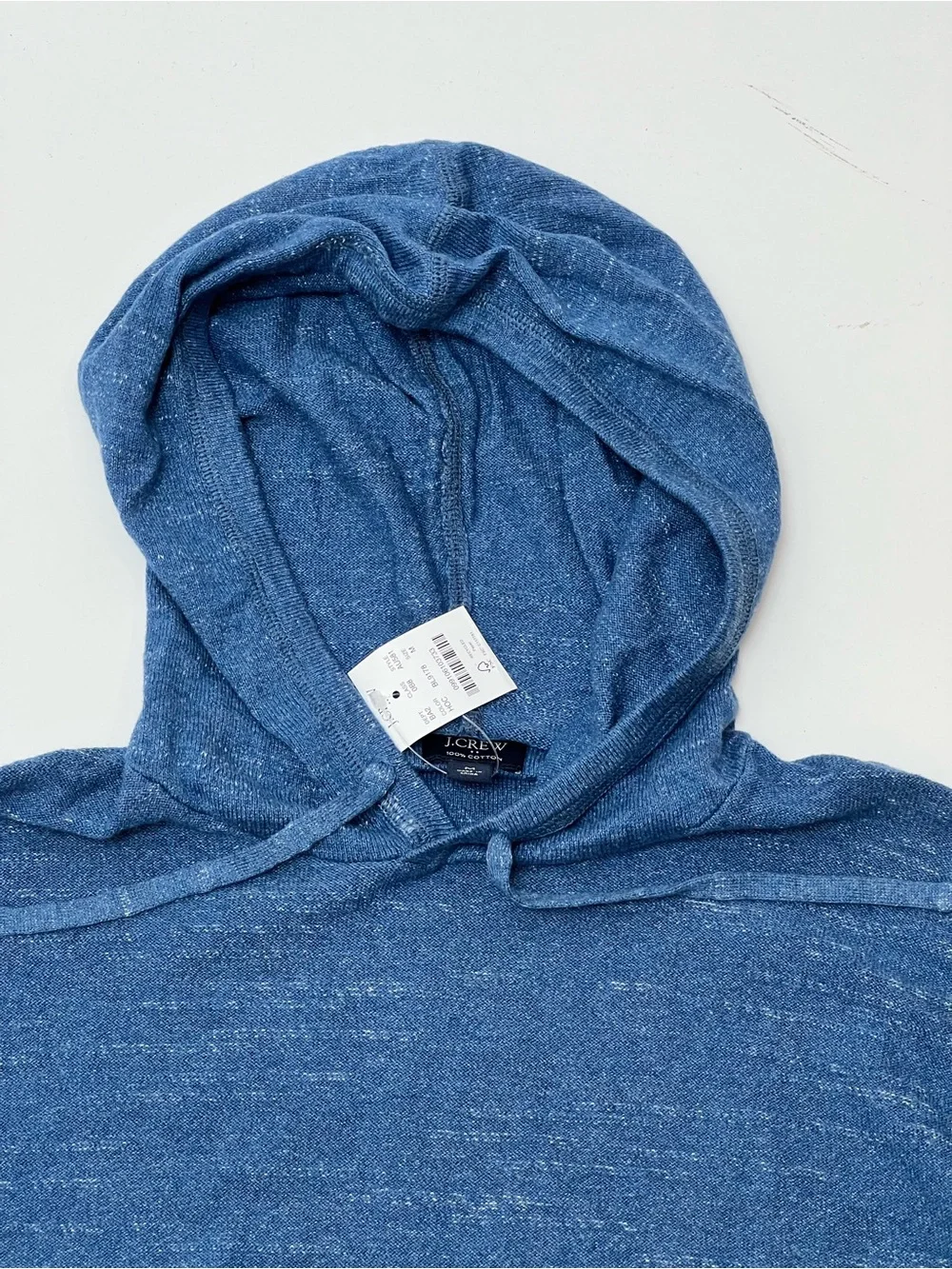 J.Crew Blue Lightweight Knit Hoodie NWT Size Medium